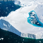 Melting water on Iceberg