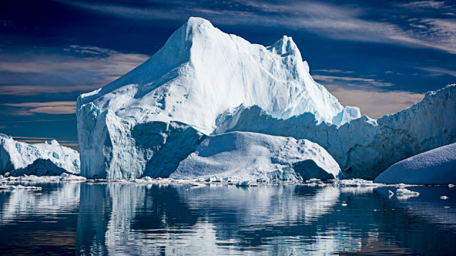 Iceberg with reflection