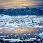 Midnight Sun over Disko Bay